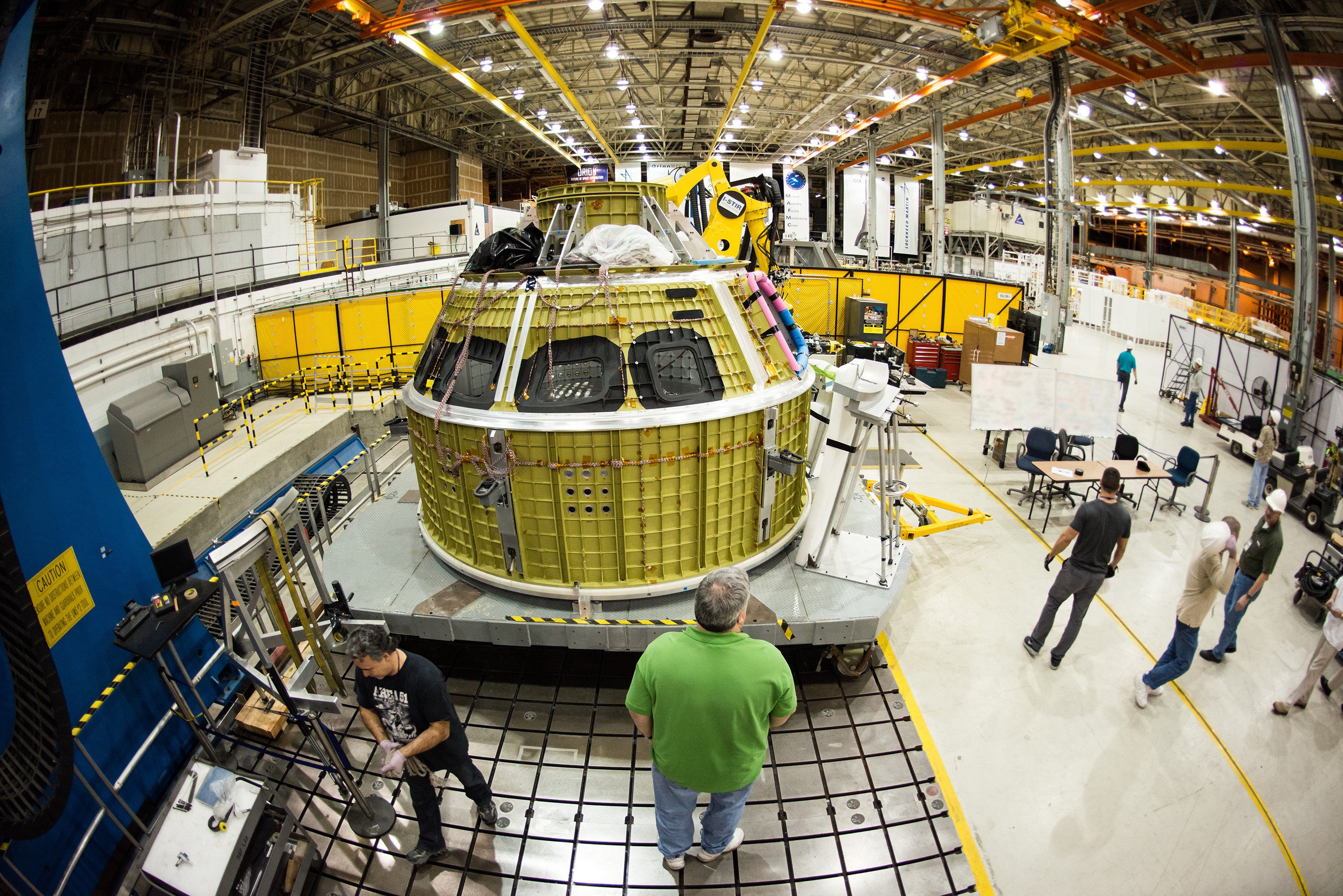 Orion being put together as next signature American spacecraft