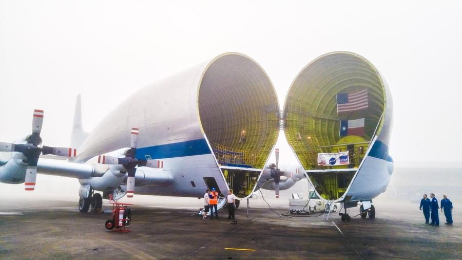 Orion takes Super Guppy ride to Kennedy Space Center