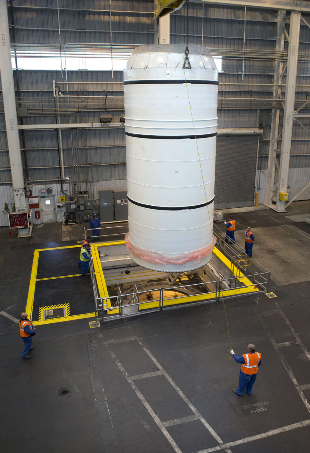 Solid rocket boosters for EM-1 are being cast